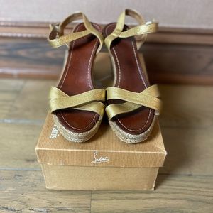 Christian Louboutin Tarifa Zeppo 90mm Wedge Sandal Women’s 9.5